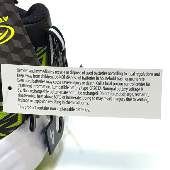 Athletic Works Light-Up Sneaker Boy 4 Bungee Laces Hook Loop Strap On/Off Switch - Picture 14 of 14